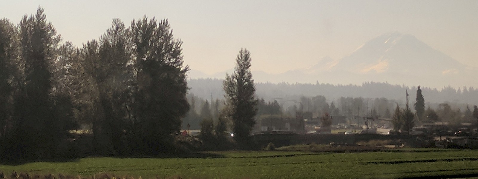 Mt. Rainier from Kent, WA, photo by C. Hamilton